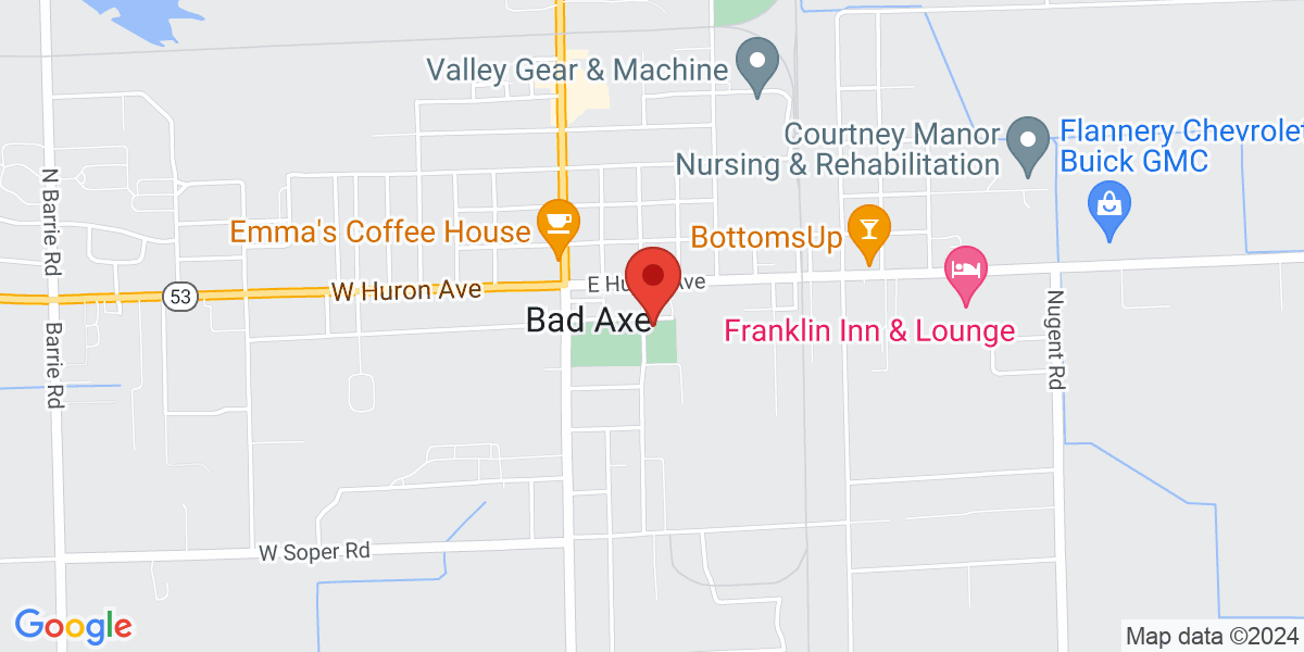Map of Bad Axe Area District Library